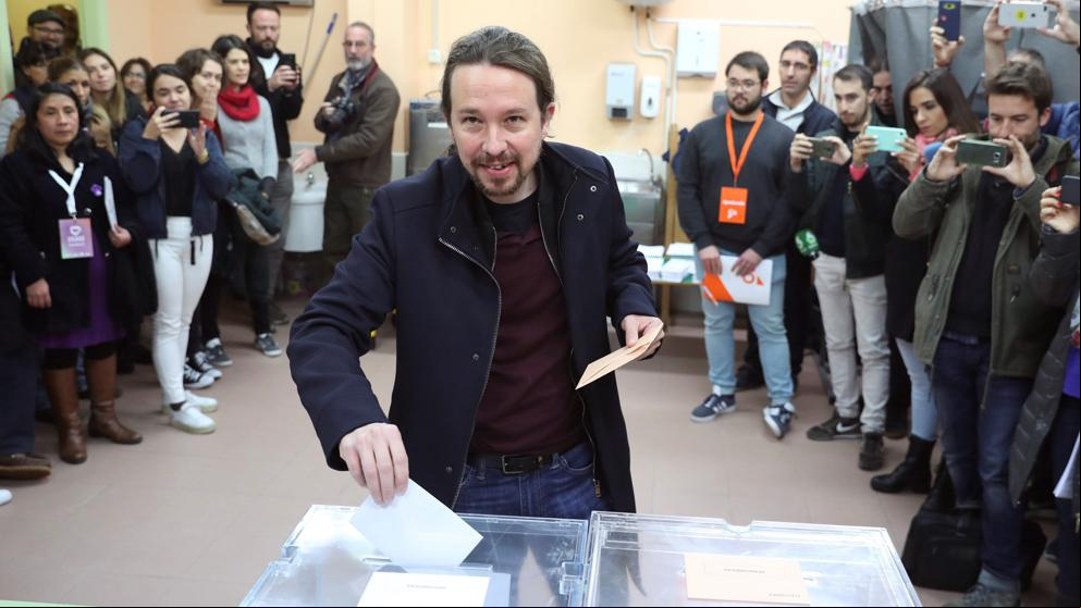 Elecciones 10-N: Así ha votado Pablo Iglesias