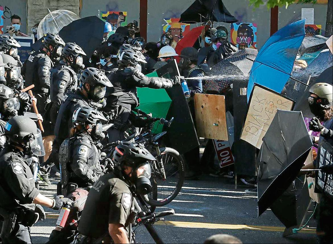La protesta se expande por Estados Unidos contra la presencia de federales