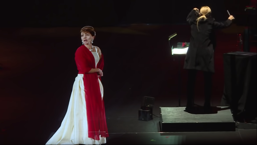 María Callas, en holograma, en el teatro de La Estación hasta el 21 de marzo