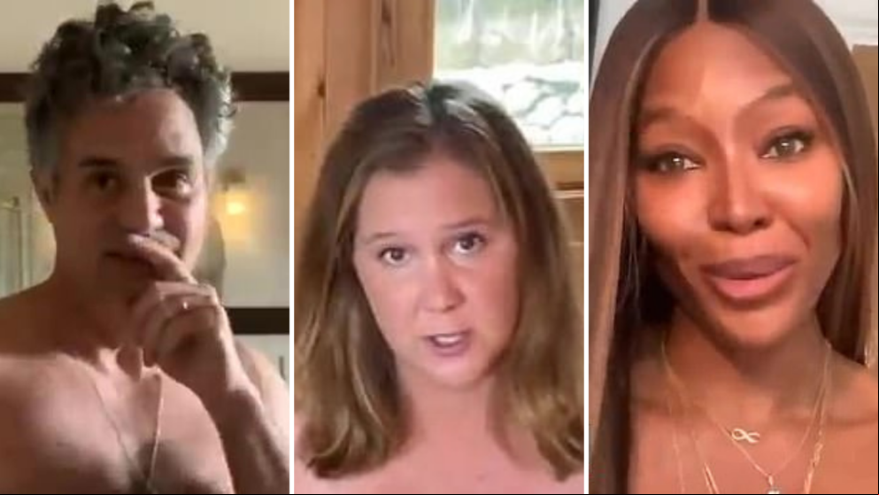 Mark Ruffalo, Amy Schumer y otros famosos se desnudan para fomentar el voto en las elecciones de EE.UU.
