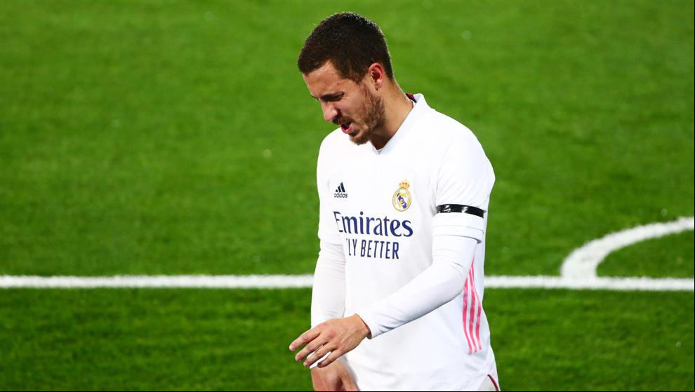 Octava lesión de Hazard con el Real Madrid
